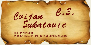 Cvijan Šukalović vizit kartica